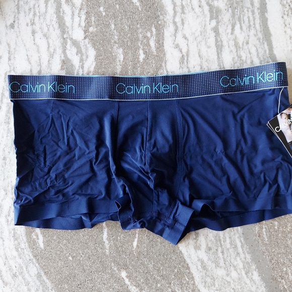 Calvin Klein Underwear & Socks Mens Calvin Klein Navy Air Fx Micro Low Rise Boxer Trunk